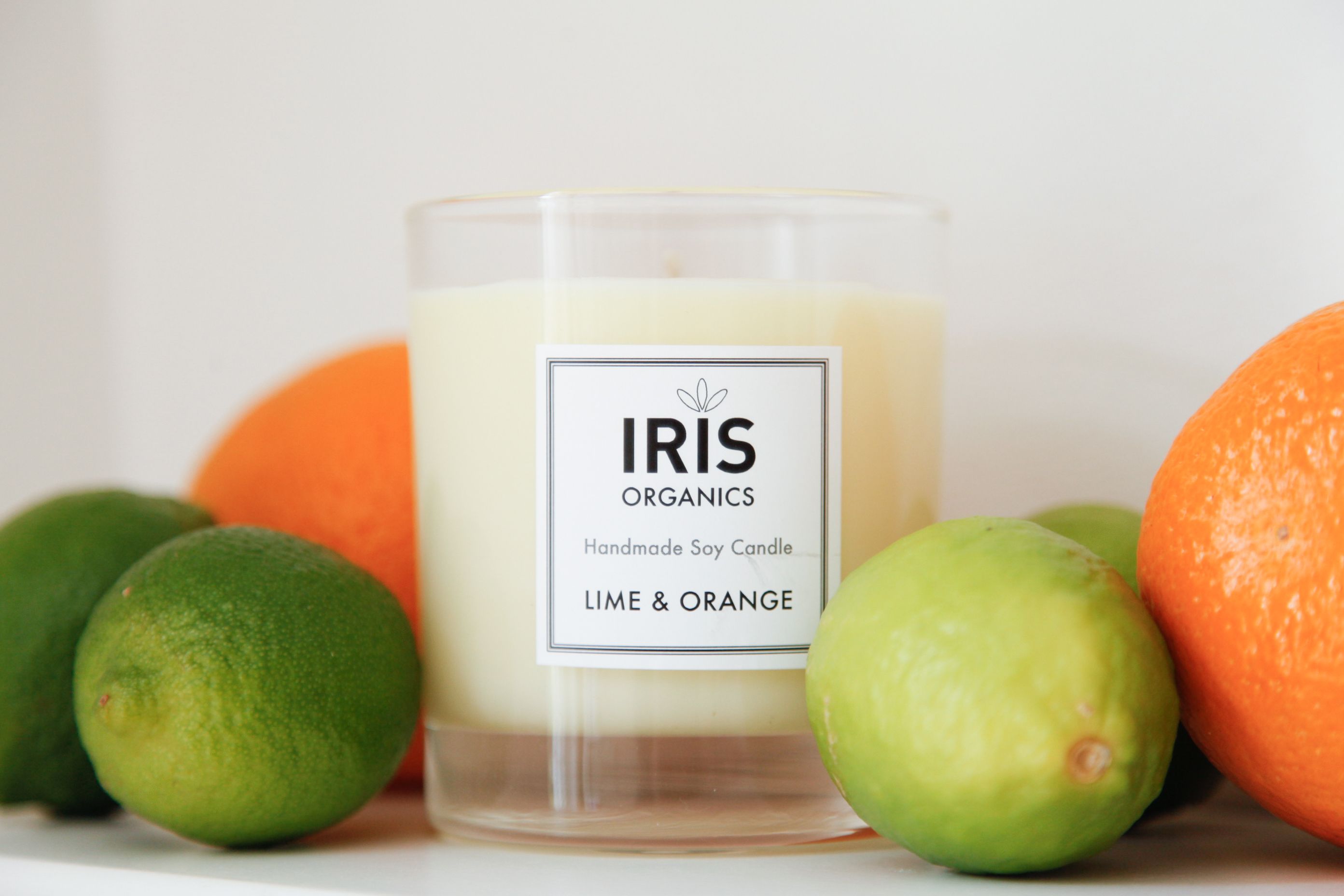 Lime and Orange Candle