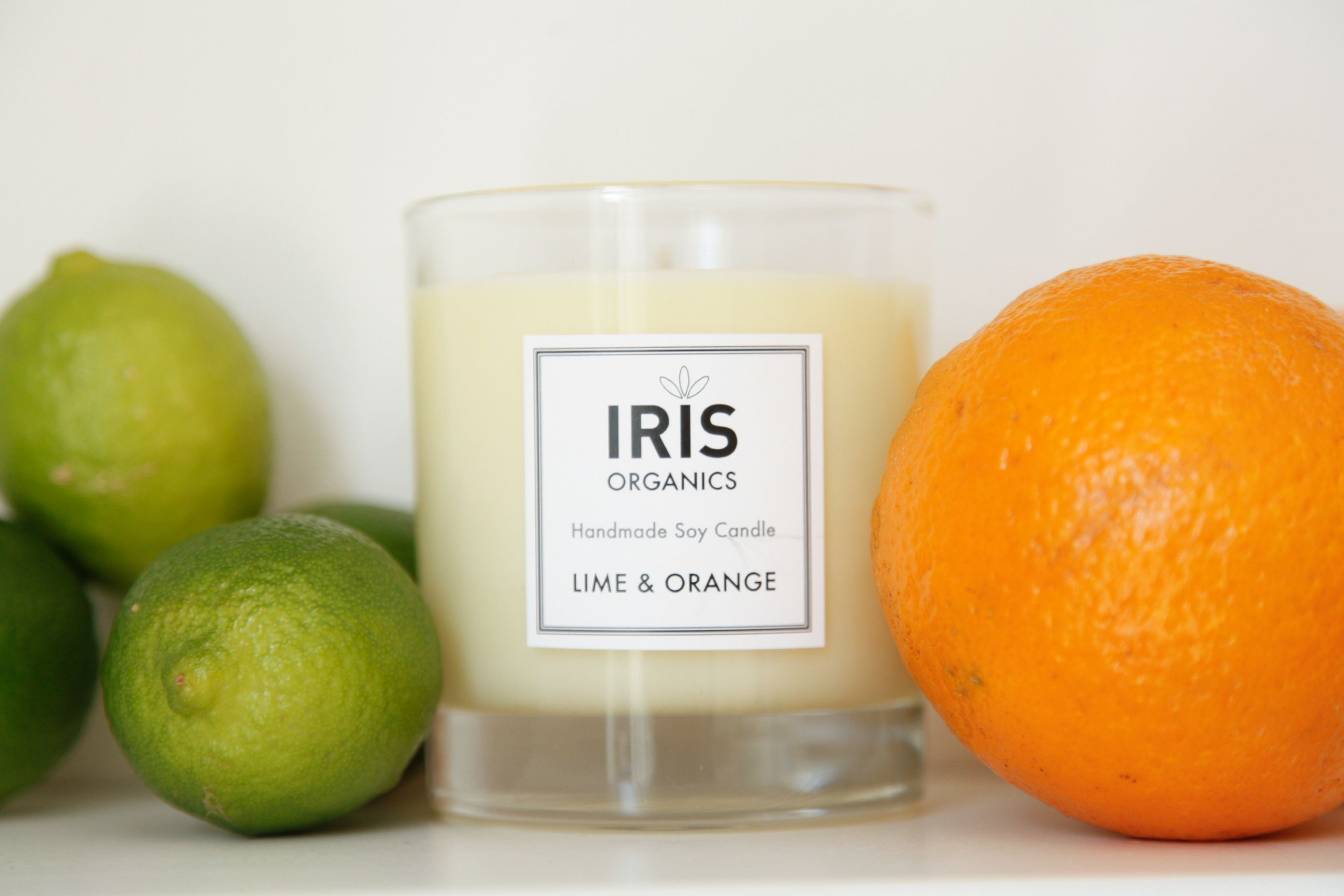 Lime and Orange Candle